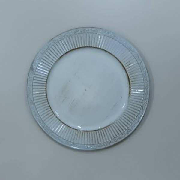 PLATO SITIO NATURAL RAYA DORADA PLASTICO 33CM