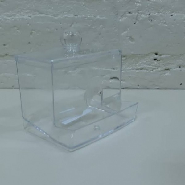 PORTA HISOPOS RECTANGULAR 8x9x10CM ACRILICO