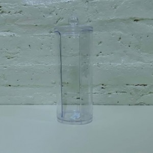 porta toallas maquillaje redondo 7x19cm acrilico