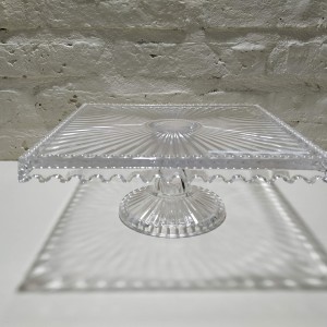 posatorta cuadrado con rayas 25x11cm