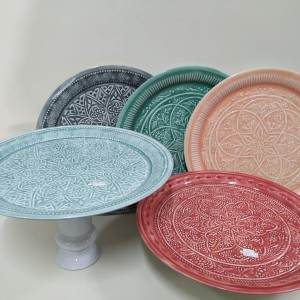 posatorta metal color 43cm pie bajo 11cm