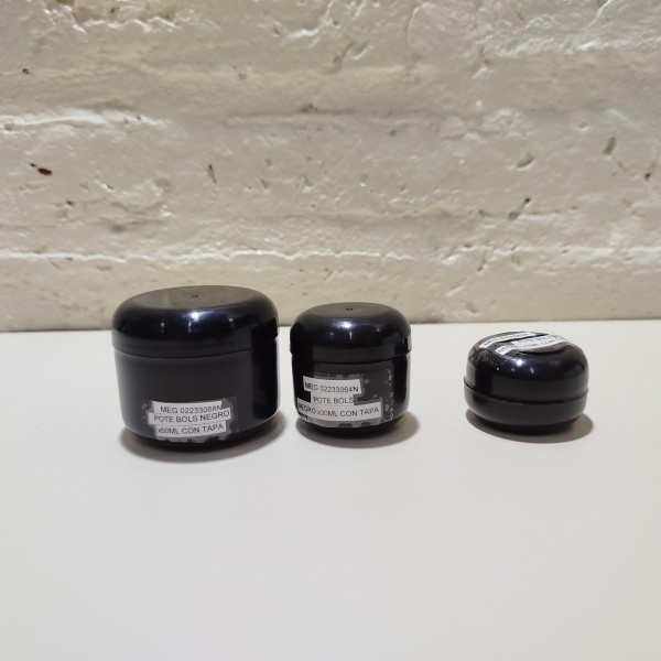 POTE BOLS X 30ML CON TAPA NEGRO