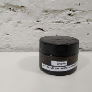 pote renzo 30ml ambar tnegra vidrio