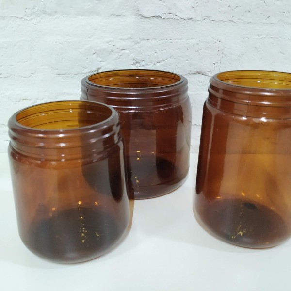 POTE U-2500 CON TAPA PRESION 130 CARAMELO