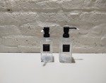 DISPENSER JABON VIDRIO RALLADO VAL NEGRA 350ML, QUIERO ENVASES, Venado Tuerto