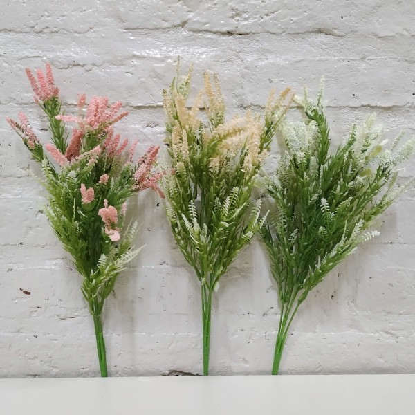 RAMO LAVANDA X 5 36CM CREMA SALMON ROSA (CONSULTAR COLOR)