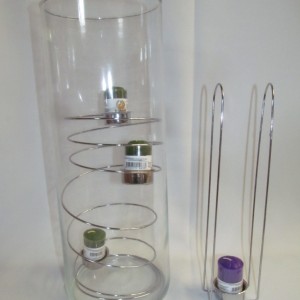 soporte espiral para 1 vela