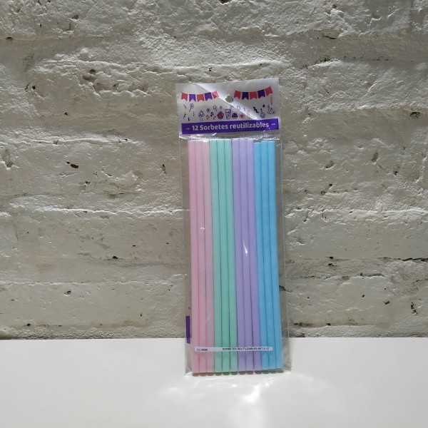 SORBETES REUTILIZABLES SET X 12