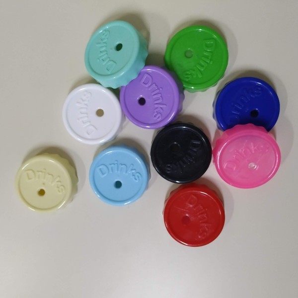 TAPA ROSCA 63 PLASTICA PERFORADA COLORES
