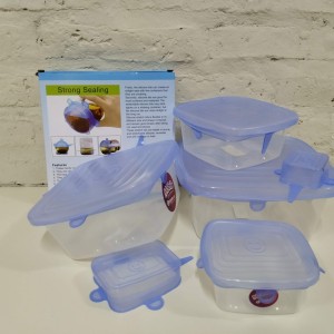 tapa silicona rectangular x 6 unidades