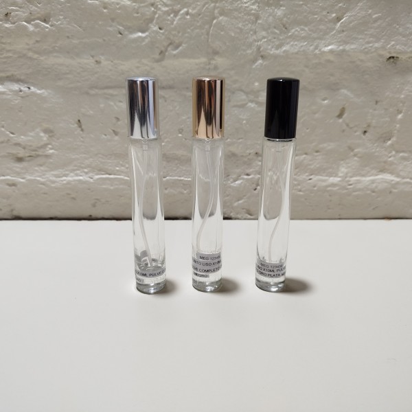 TUBITO LISO X 10ML PULVERIZADOR COMPLETO PLATA