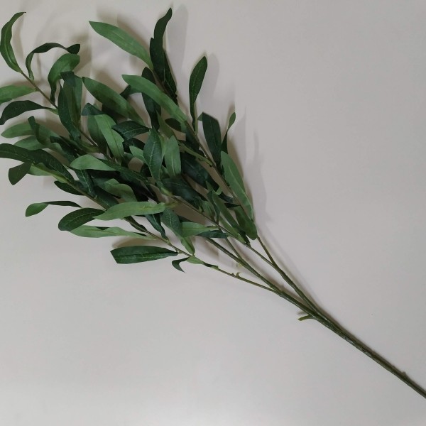 VARA HOJA OLIVO 88CM VERDE OSCURO