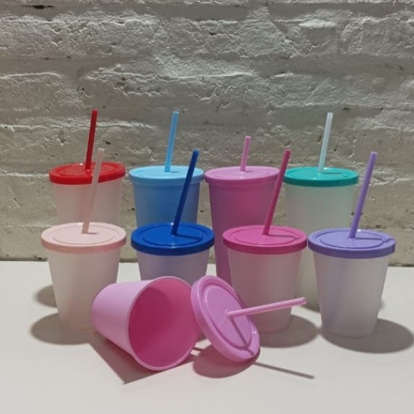 VASO EKO 300ML TAPA Y SORBETE
