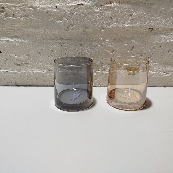 VASO WHISKY COLOR 8X7CM AMBAR